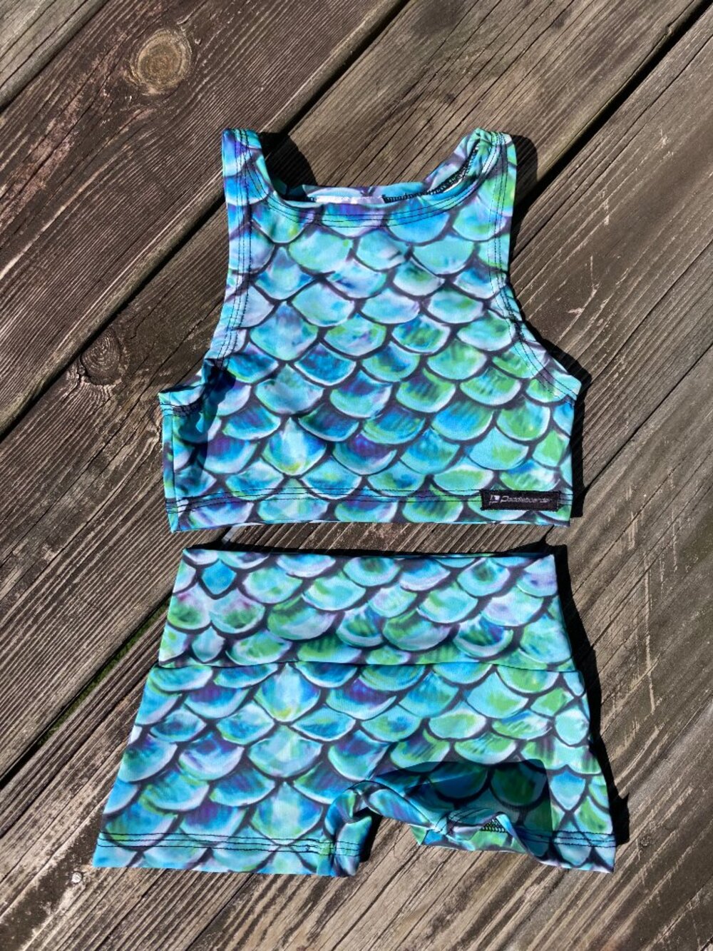 Aqua Bender Mermaid Scale Two-Piece Set – Size 4